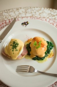 Eggs Sardou and Eggs Hussarde