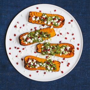 Butternut Squash, Feta, Pesto