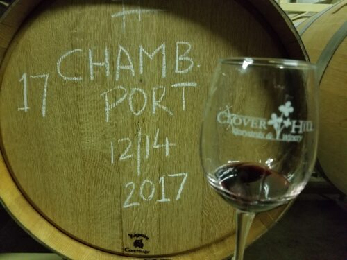 Chambourcin Port Barrel Tasting- Clover Hill Winery