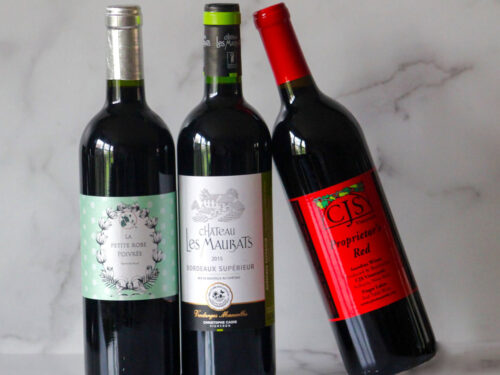 Sample of Vegan Wines reds