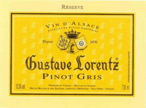 Gustave Lorentz Pinot Gris (importer: Quintessential Wines)